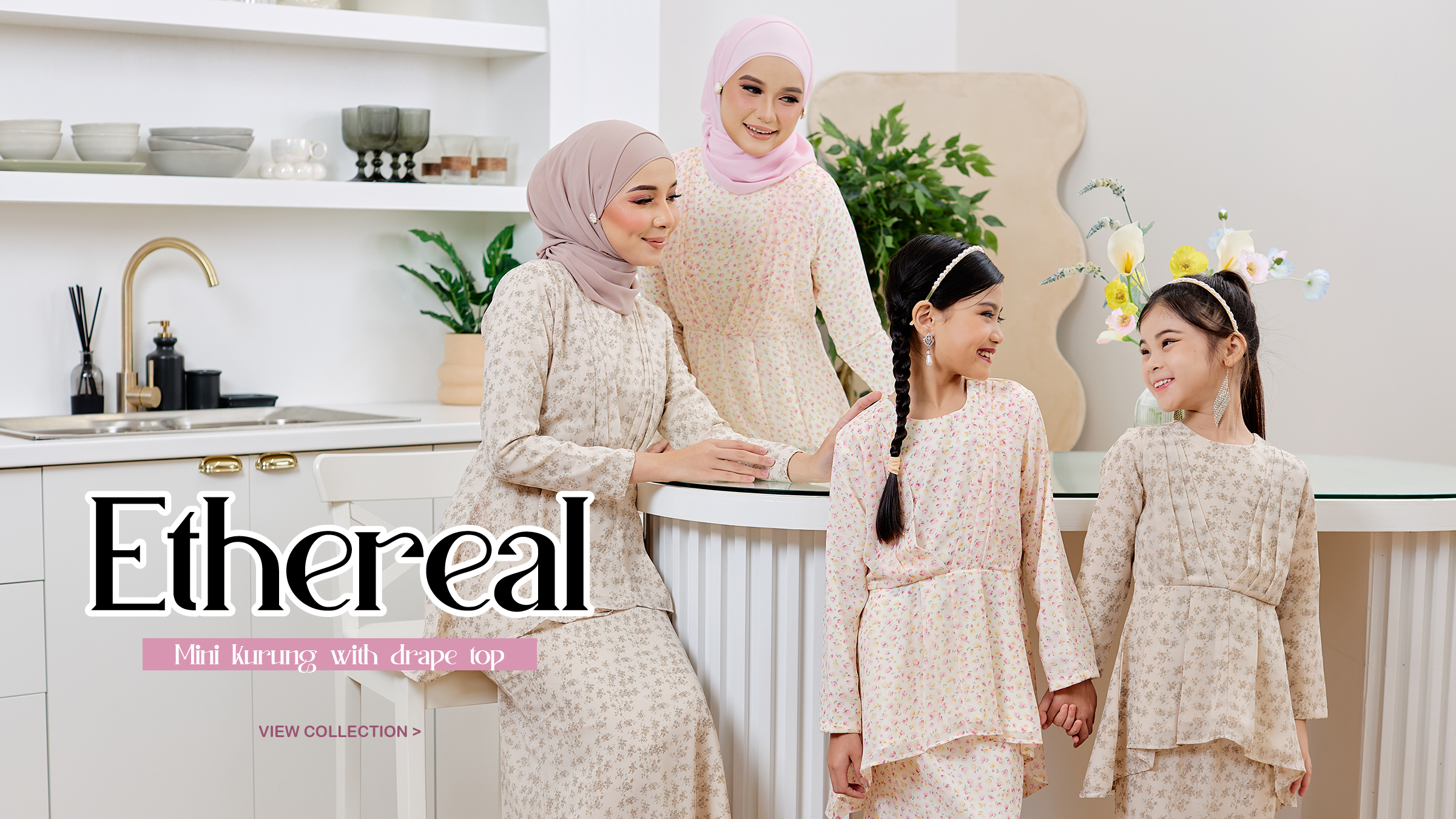 [NEW COLLECTION] Kurung Ethereal (Mom & Kids)